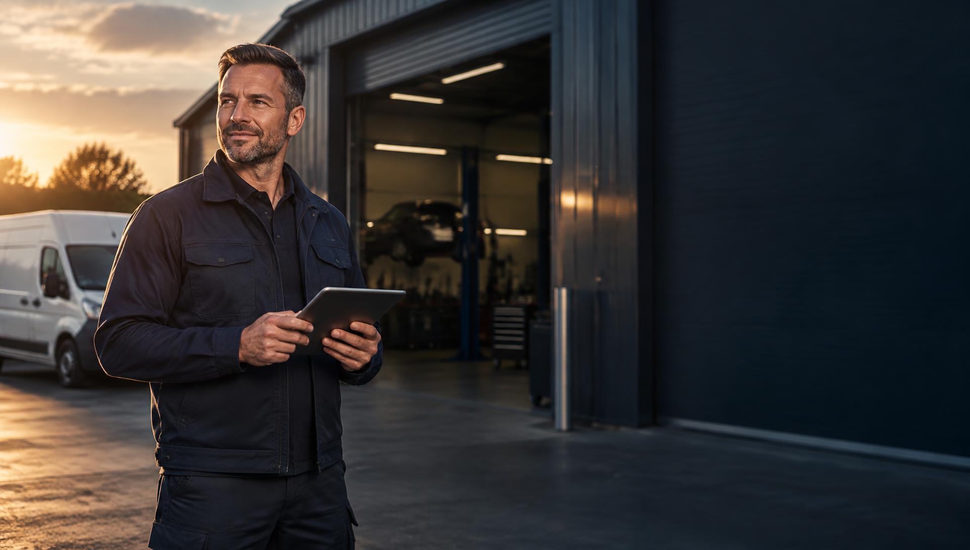 Independent business owner using technology to grow
